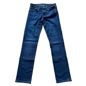 Banana Republic Slim Straight Jeans Womens 25 Dark Wash Premium Denim Blue